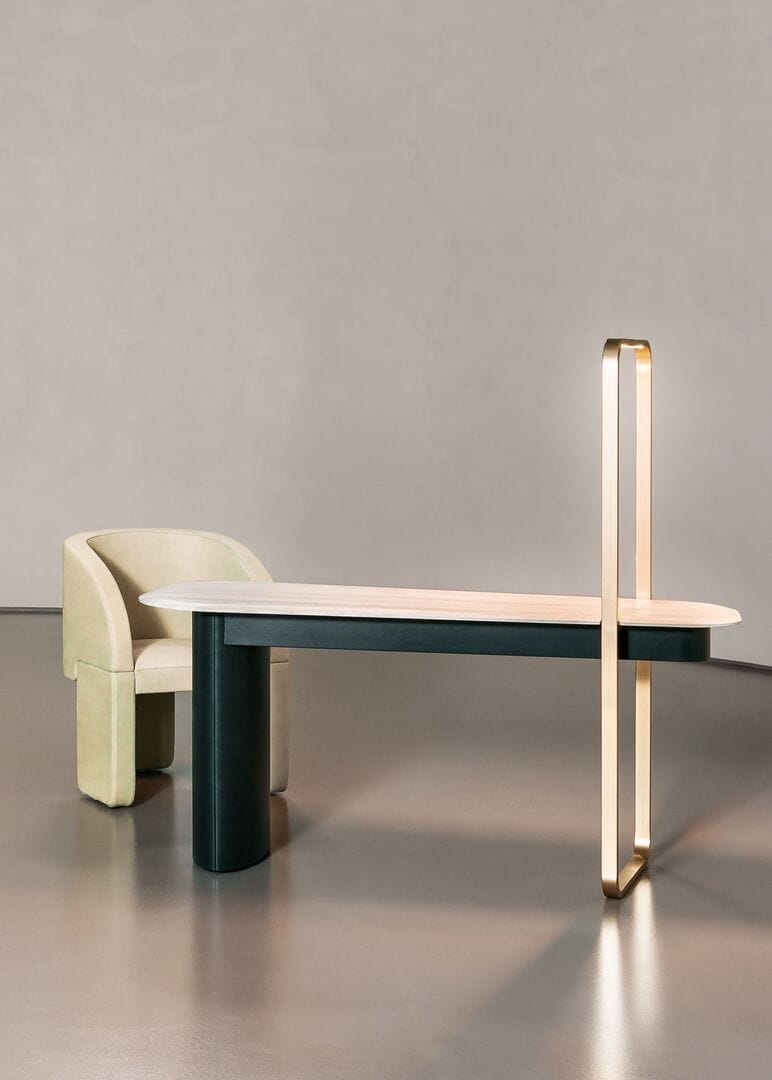 Кожаный стол Baxter Ellipse ARCH-00041498 - Вид №1