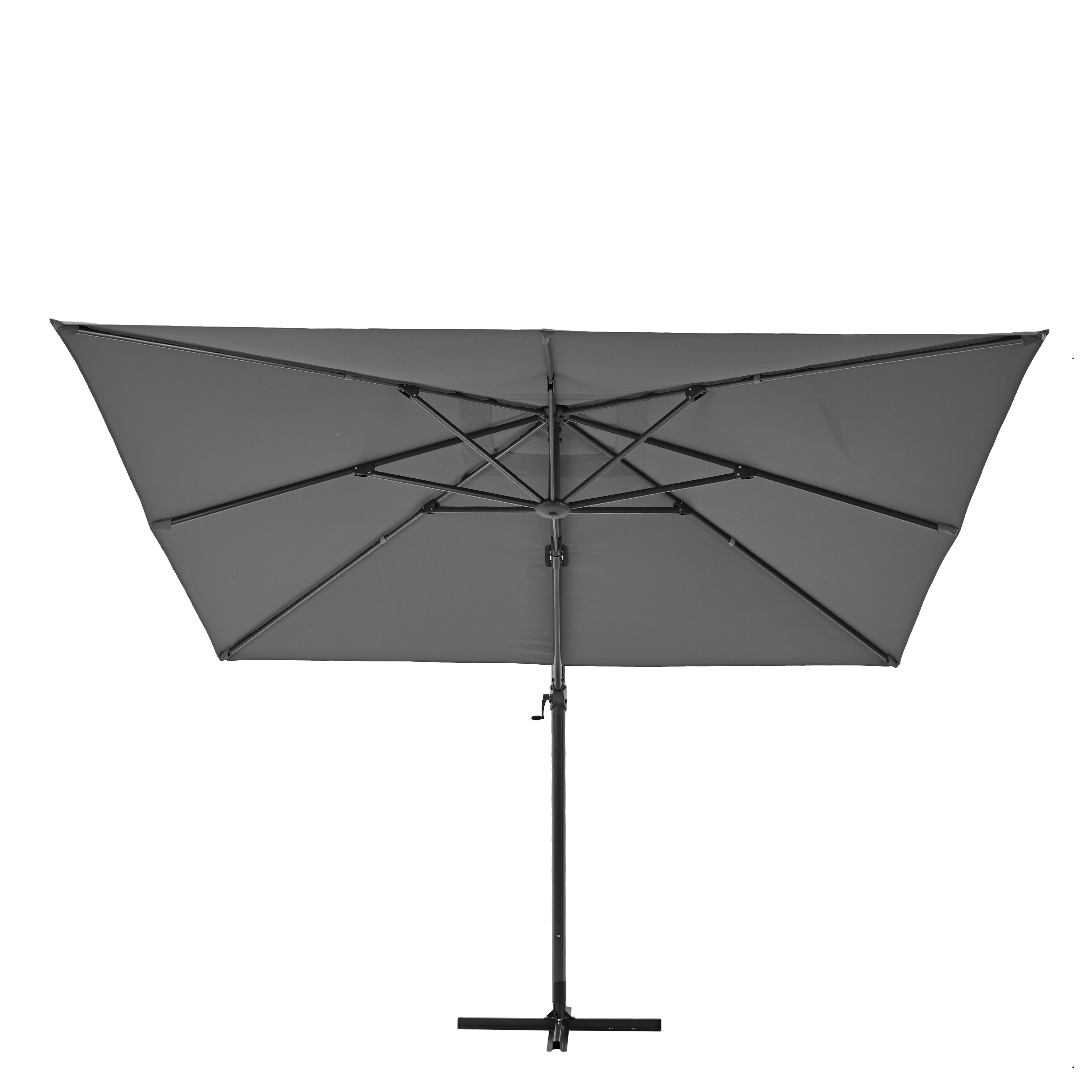 NATERIAL Зонт с боковой стойкой Aura 286x286 серый с поворотным механизмом 82232809 STLM-0022477 - Вид №7