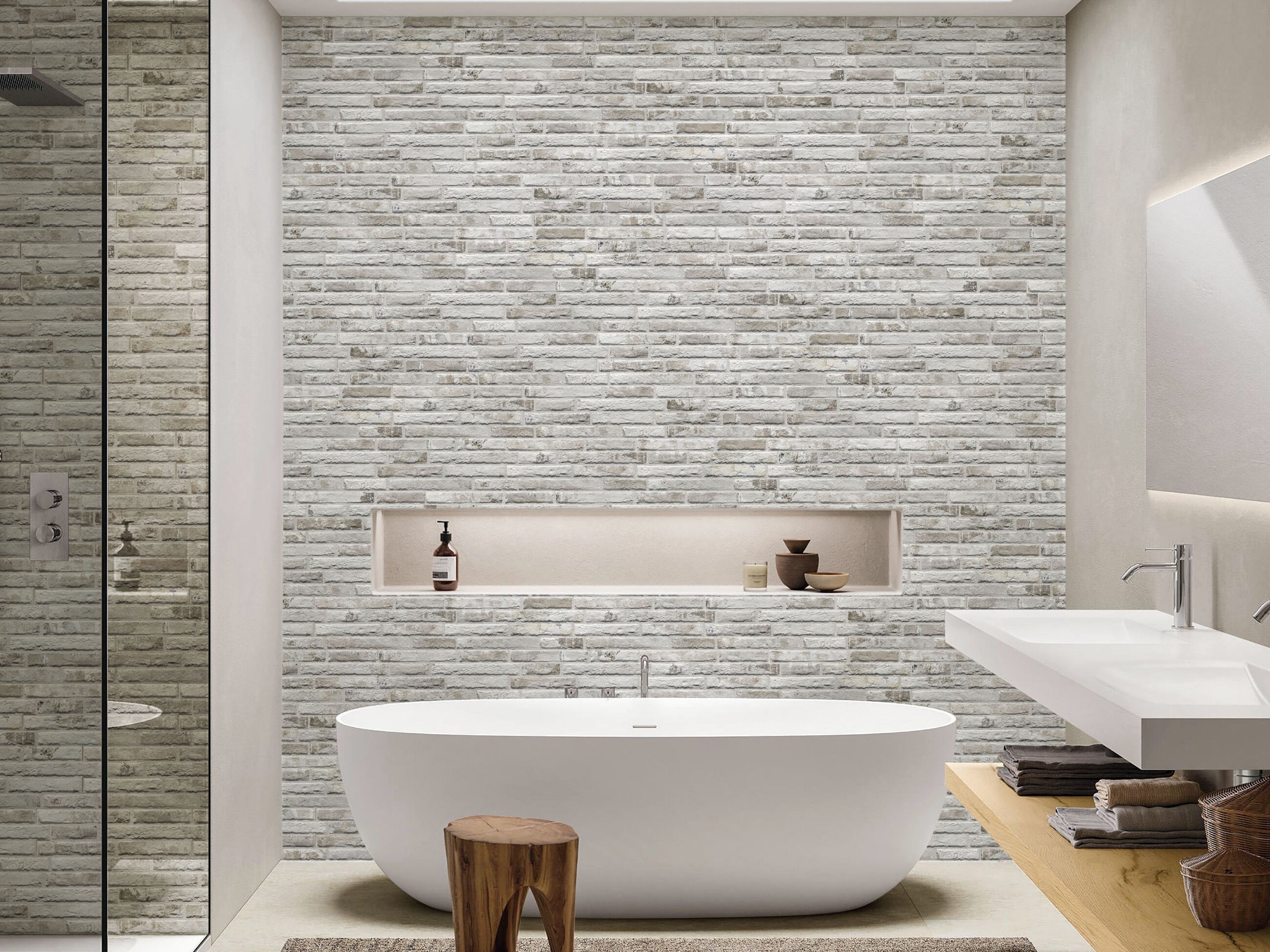 Пол / облицовка керамогранита с эффектом кирпича KERADOM INDUSTRIAL ARCH-00061171