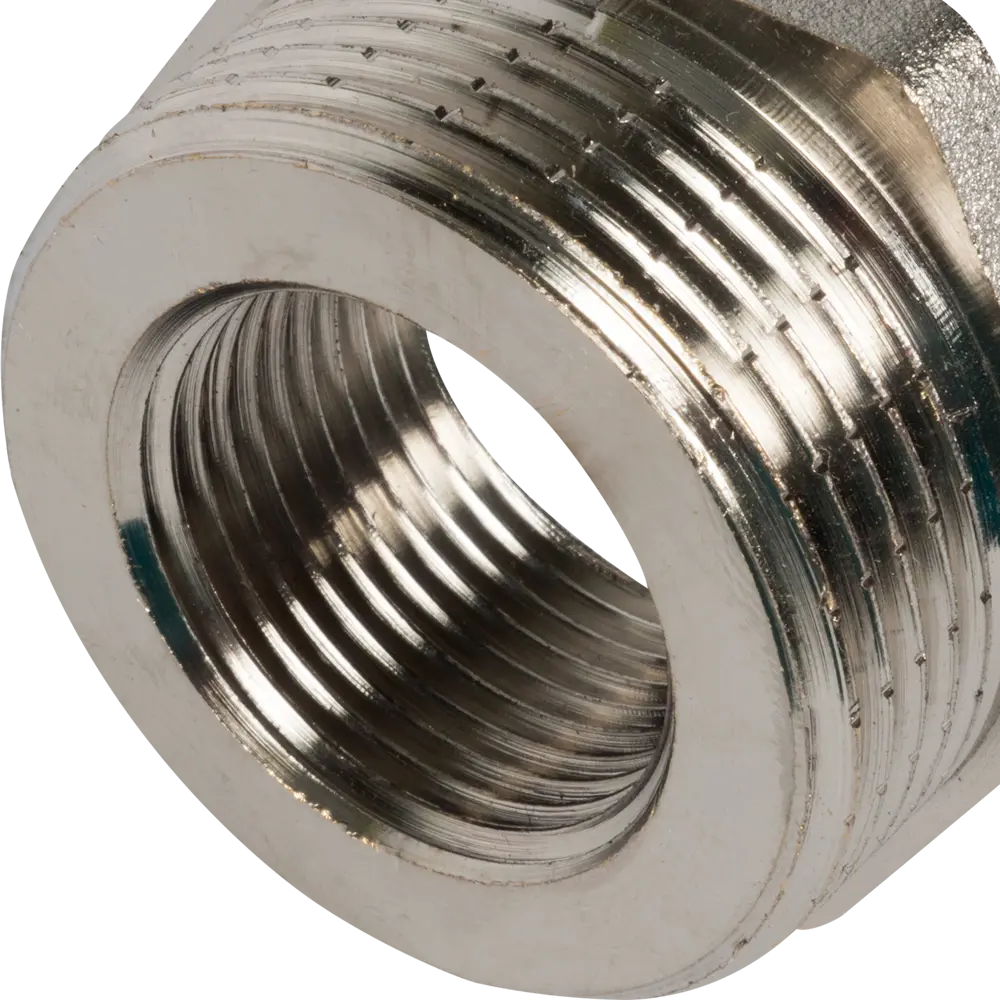 Футорка Valtec внутренняя-наружная резьба 1 1/4"х3/4" никелированная латунь VTr.581.N.0705 12400255 STLM-2181583  - Вид №1