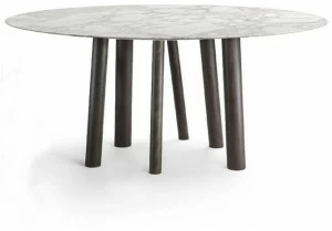 Marac Круглый обеденный стол из мрамора Naoki