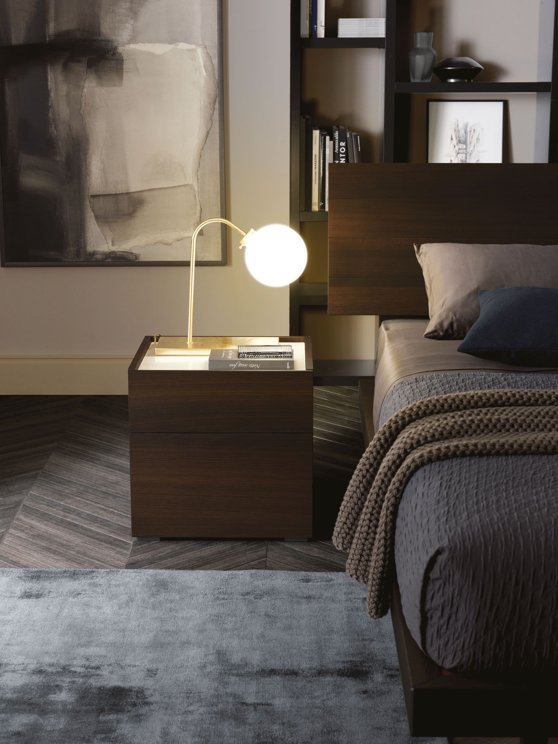 Деревянная прямоугольная тумбочка MisuraEmme CUBE ARCH-00008790 - Вид №1