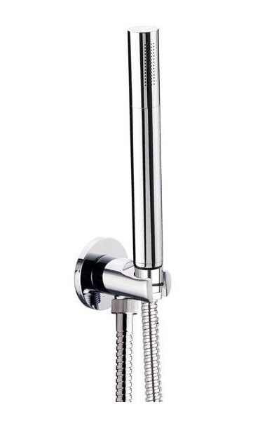 A546435-CR Daniel, набор для душа круглой формы: лейка, шланг, держатель с водотводом , цвет хром Santreyd 