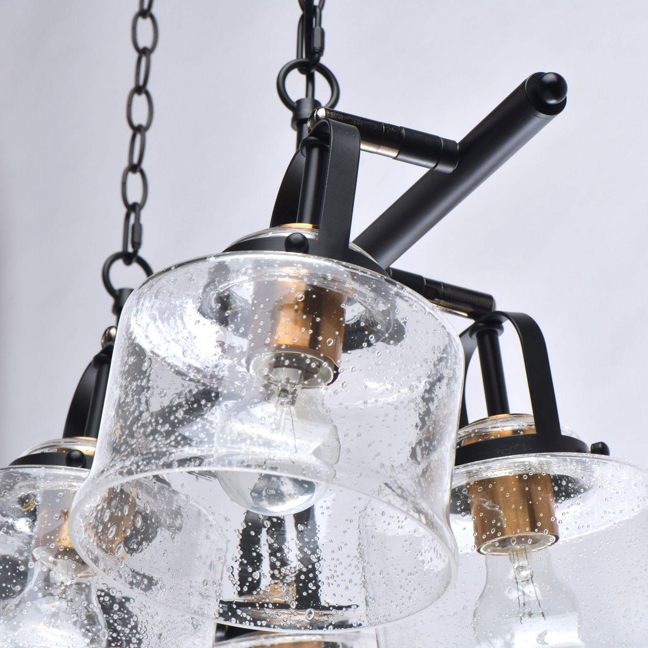 Подвесная люстра De Markt Вальтер 551012106 DE MARKT ДИЗАЙНЕРСКИЕ, ВАЛЬТЕР 285791 Черный  - Вид №2