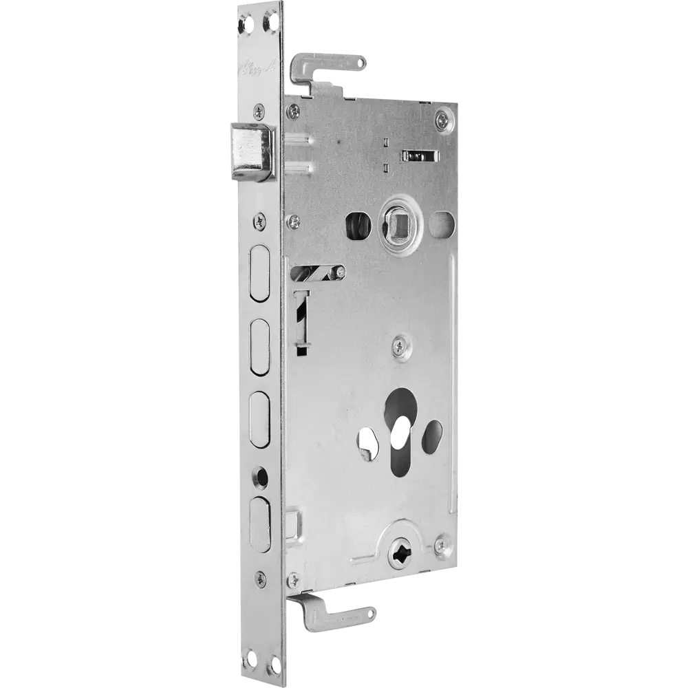 НОРА-М Врезной замок для китайских дверей с фиксатором, никелированный 85539375 STLM-0063692