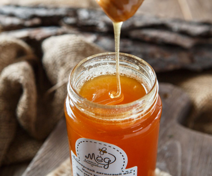 4121 Мед "Дягилевый". Урожай 2021 г. Вкусляндия  - Вид №2