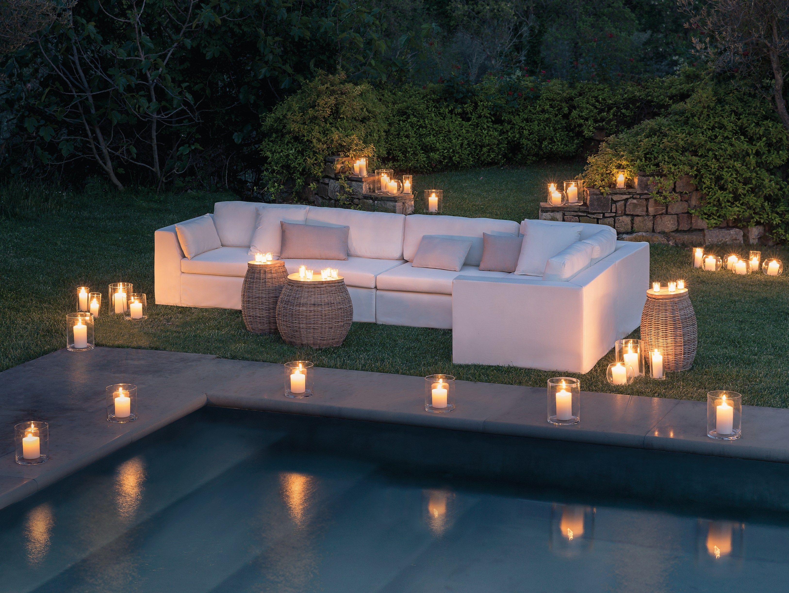 Тканевый модульный садовый диван Il Giardino di Legno Zefiro ARCH-00138200 - Вид №6