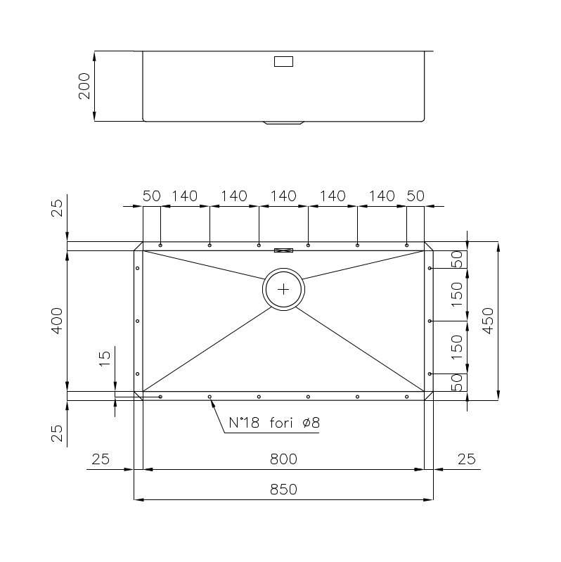1218850 Мойка Quadra 1218850 Fosterspa  - Вид №1