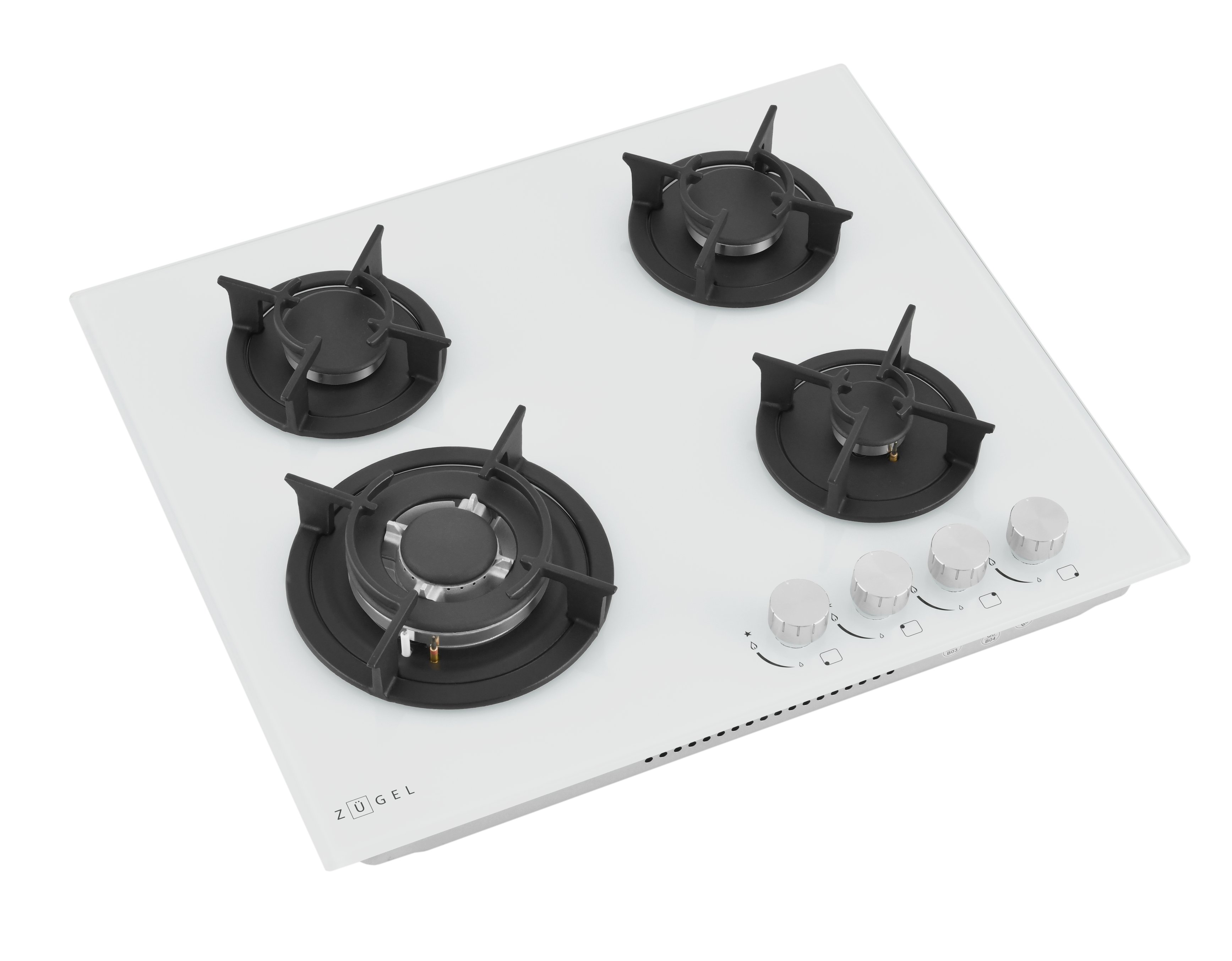 9175445 Газовая варочная поверхность ZUGEL ZGH603W STDN-0062244 - Вид №1