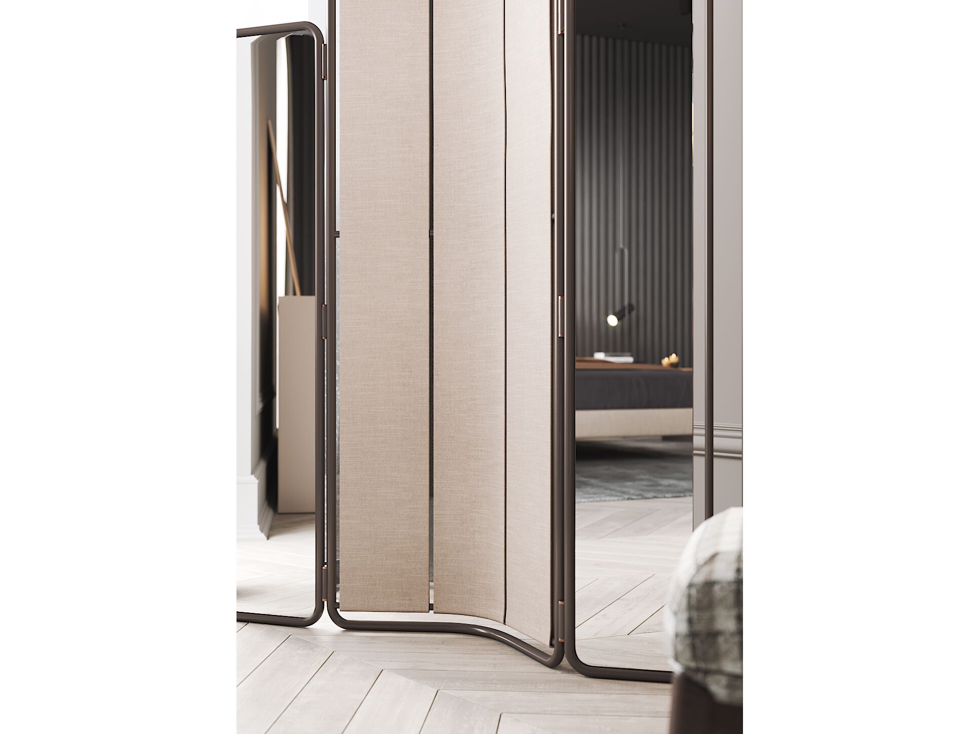 Стальная и деревянная ширма PRADDY Natur ARCH-00129111 - Вид №2