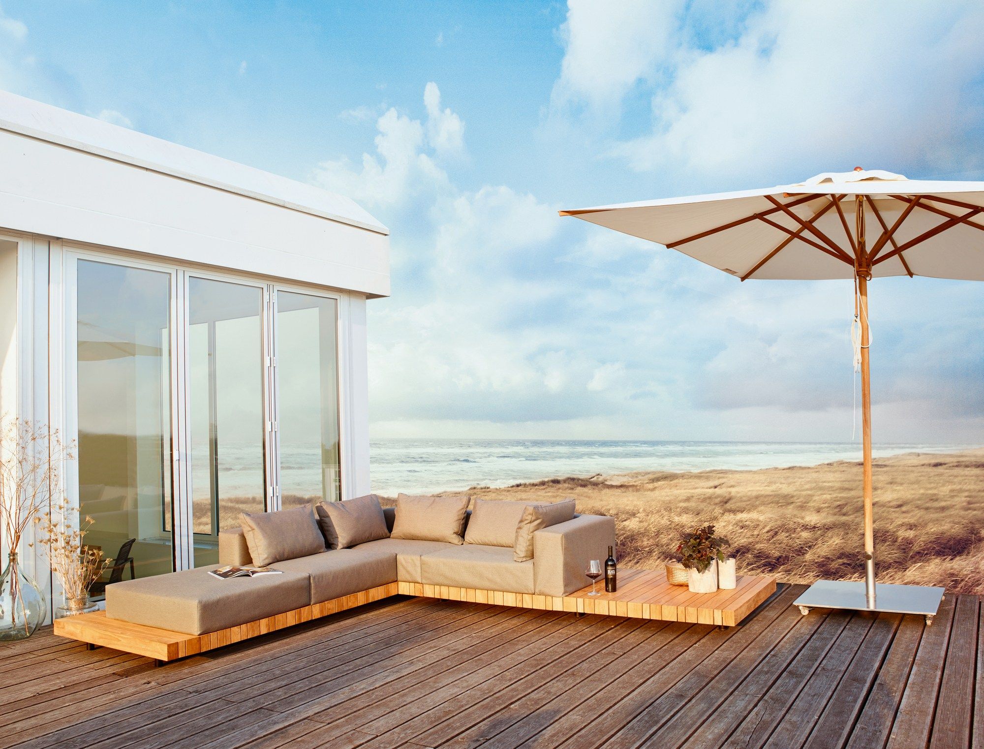 Садовый диван из тикового дерева solpuri Плато ARCH-00033669 - Вид №3