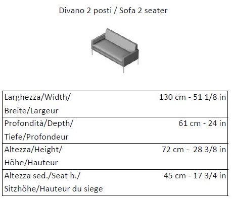 La Cividina 2-х местный диван с огнестойкой обивкой Socrate sun-id-1450137 - Вид №4