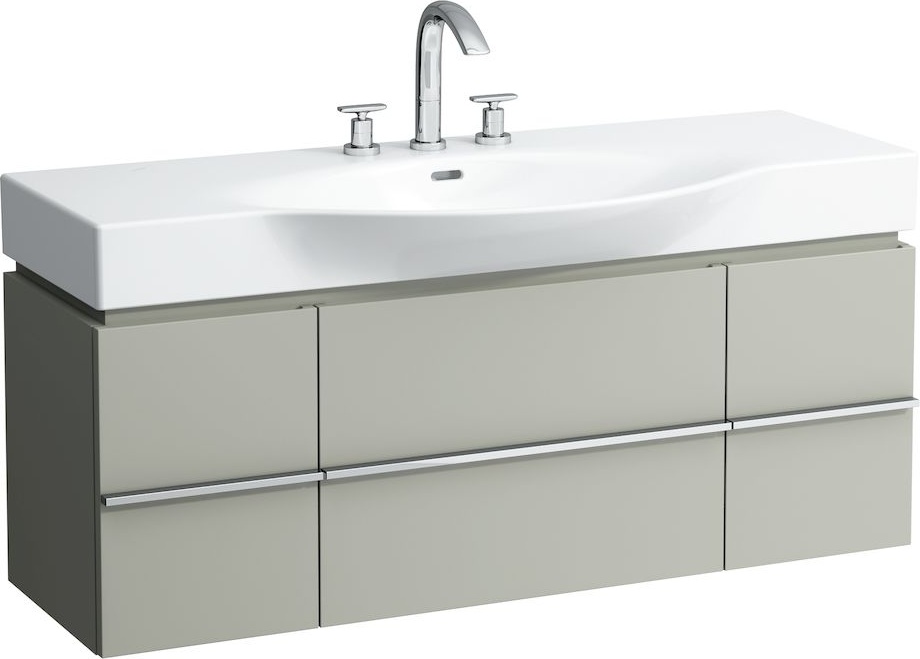 H4013020755191 Шкафчик под раковину, для раковин 811704, 812704, 2 выдвижных ящика с 2 дверцами, 2 стеклянные полки LAUFEN PRO - Вид №31