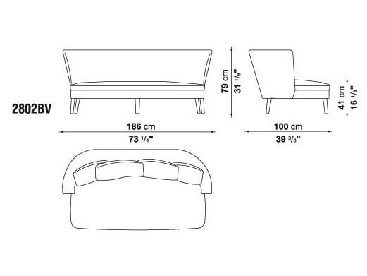 2-местный диван Maxalto ARCH-00082992 - Вид №8