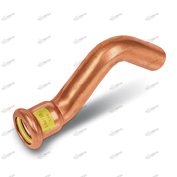 11008622 SANHA 10086 пресс-фитинг газ, медь, обводное колено ВПр-НПр 22 мм 