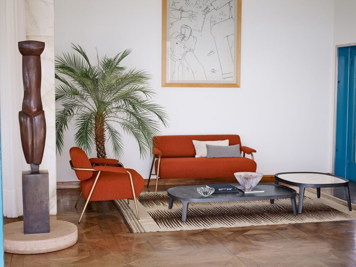 Низкий прямоугольный журнальный столик из ясеня Potocco весна ARCH-00008367 - Вид №1