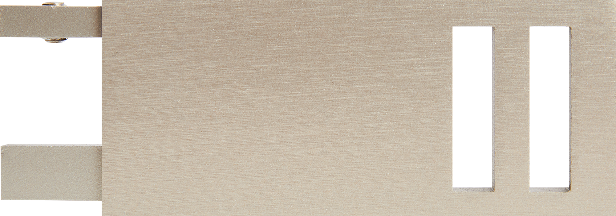 Наконечник Квадро металлический сатин 4 см 2 шт. INSPIRE 31.13.652 86198728 STLM-0066743