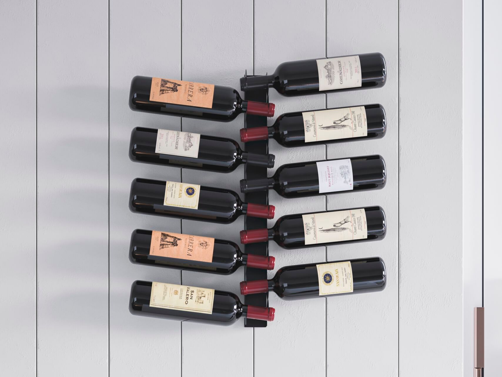 Стальная настенная винная стойка Canel Fucina Design CLASS ARCH-00112751