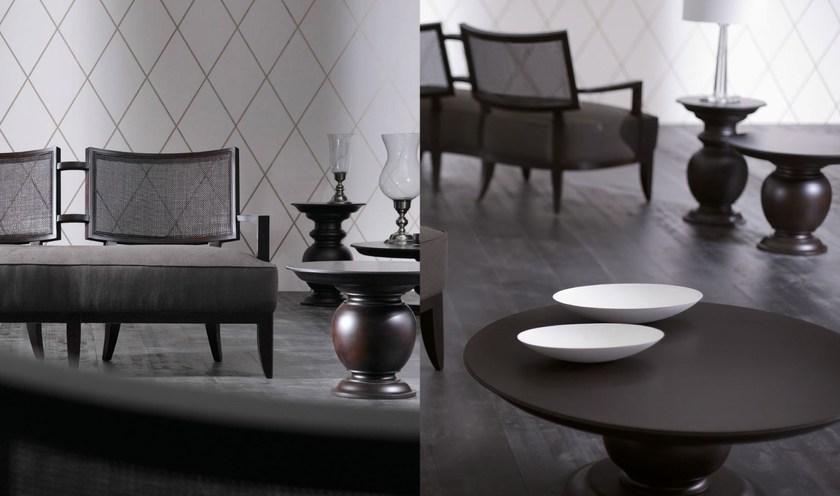 OPERA CONTEMPORARY Круглый деревянный журнальный столик sun-id-1356436 - Вид №1