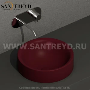 355875 Накладная раковина на столешницу  круглая Kerasan Nolita