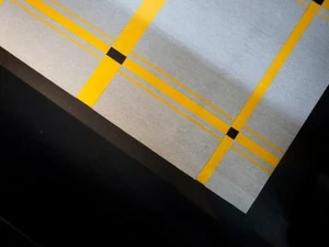 BUXKIN Ковер из шерсти ручной работы с рисунком Stripes