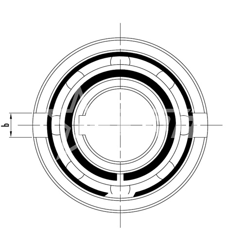 IS877 Обгонная муфта USNU8 (ASNU8) ISKRA  - Вид №1