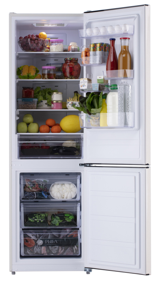 9983093 Холодильник с морозильником   Simfer RDR47101 бежевый STDN-0123008 - Вид №3