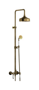 Душевая колонна с термостатом в комплекте с душевым гарнитуром. WE ARE IB hl800bb_2 Antique Bronze Indoor Shower