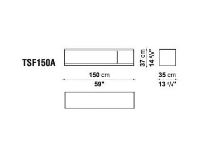 Деревянный прямоугольный низкий журнальный столик B&B Italia ARCH-00139830 - Вид №17
