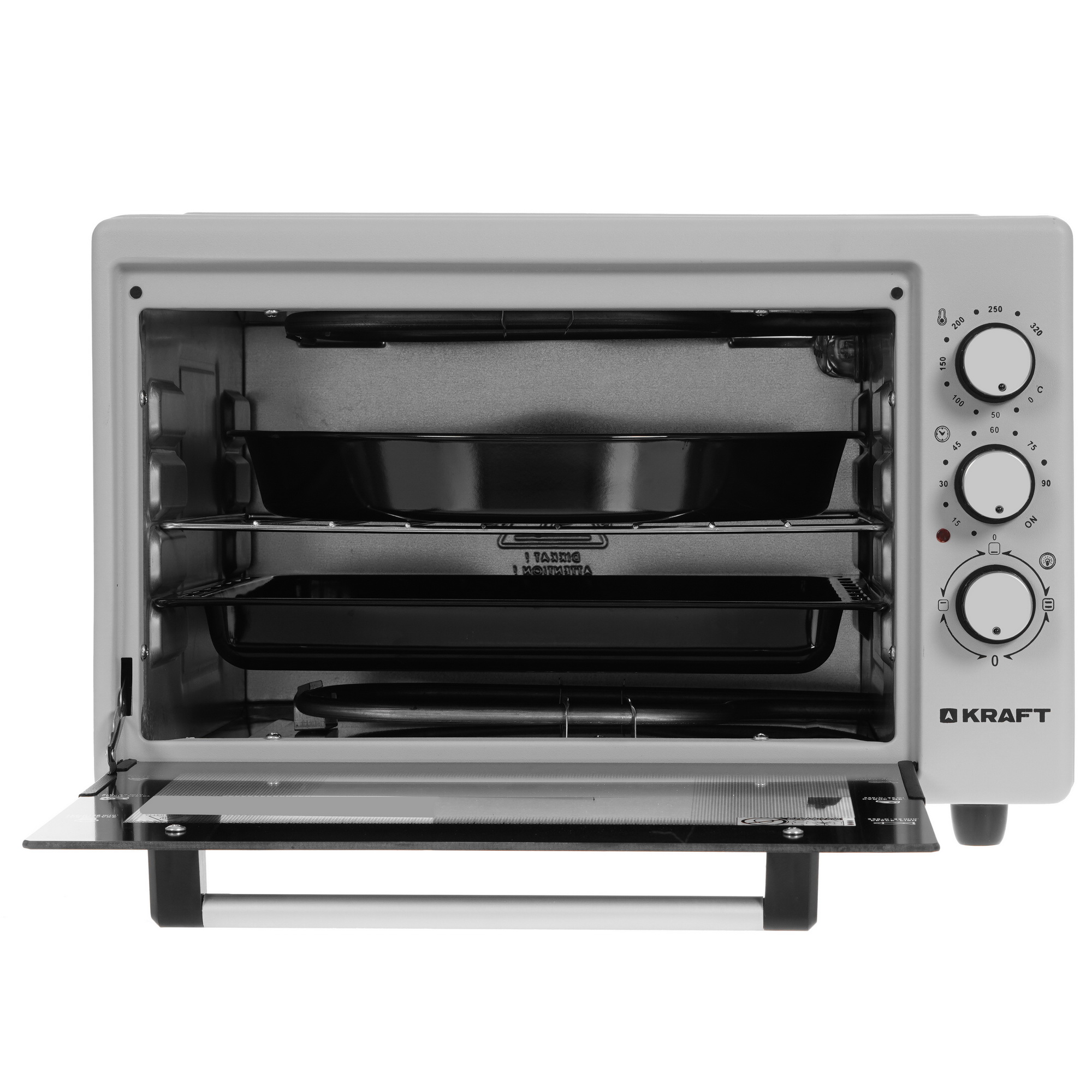 8122015 Мини-печь Kraft KF-MO 3801 GR серый STDN-0129519 - Вид №5