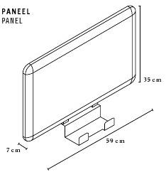 BENE Панель перегородки стола Studio sun-id-1437929 - Вид №2
