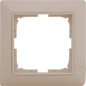 Рамка для розеток и выключателей ABB Basic55 1 пост, цвет белый