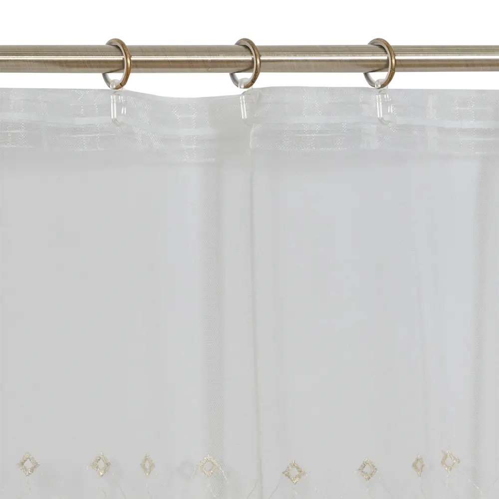 Тюль на ленте «Ромбик» 300x280 см цвет экрю MIAMOZA STLM-2020749 - Вид №5