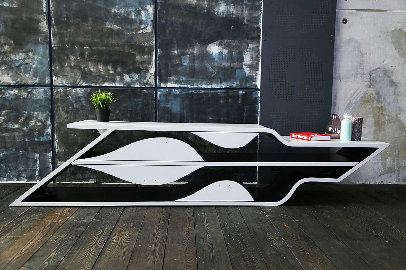 Консоль черная дизайнерская "Цезарь" ODINGENIY  178317 Черный  - Вид №5