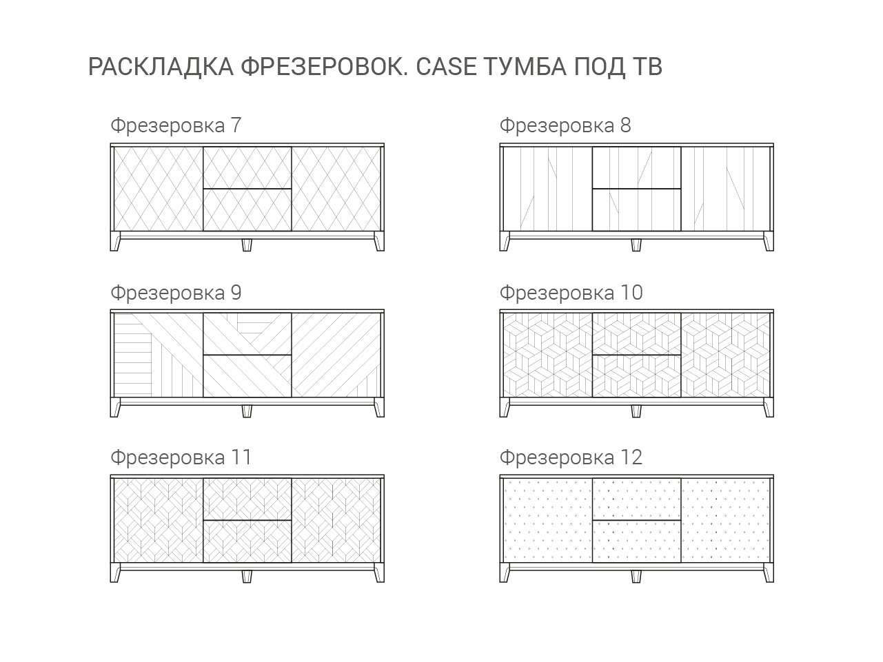 Тумба под телевизор с ящиками бирюзовая Case THE IDEA  210247 Синий  - Вид №8