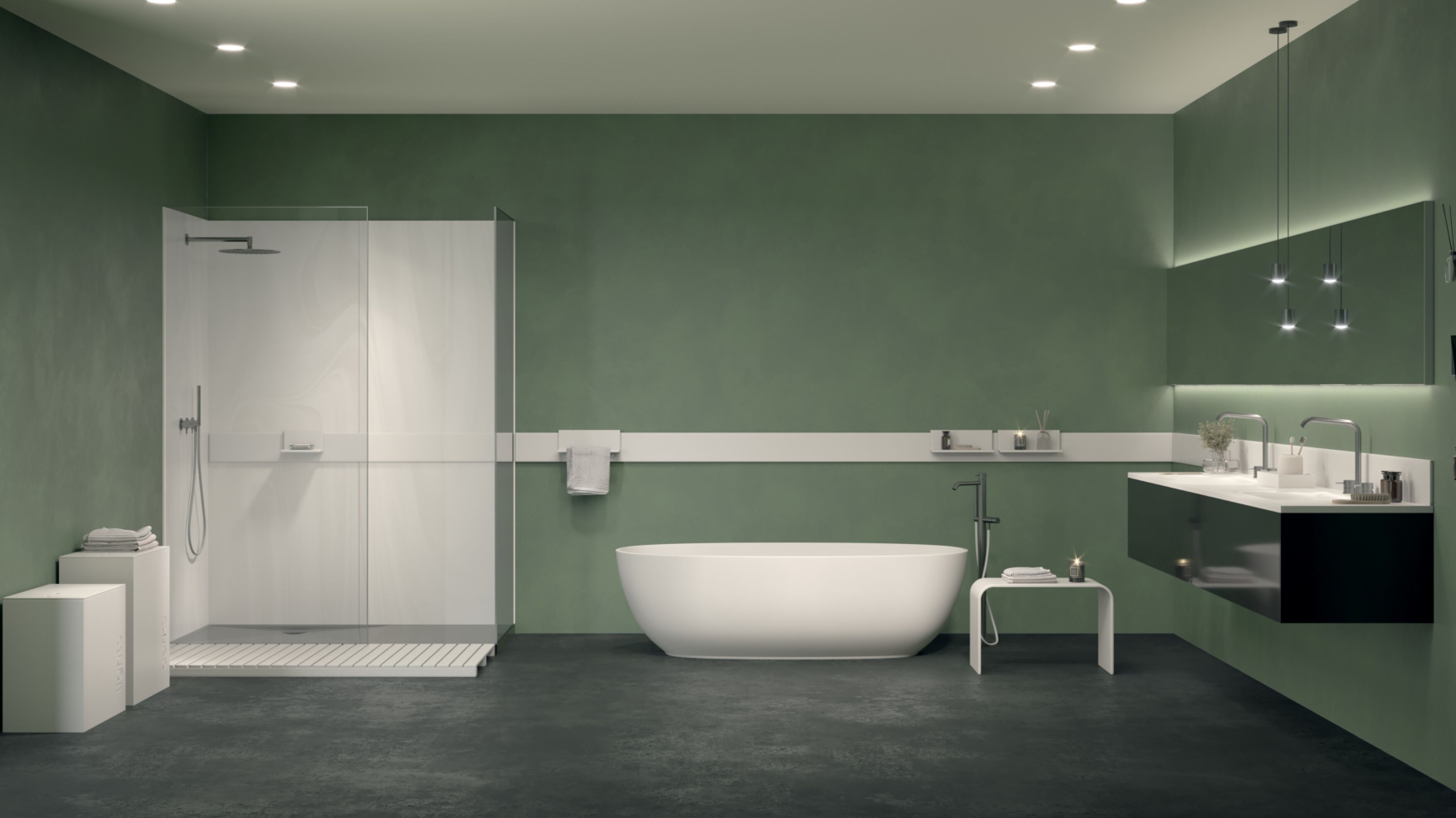 Мебель для ванной комнаты Corian® Acquapazza чистый ARCH-00092028 - Вид №2