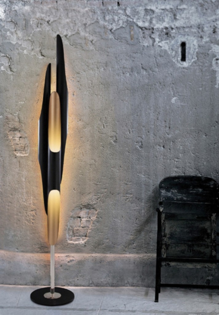 Торшер Delightfull Coltrane floor 893 EVENHOME НЕОБЫЧНЫЕ, ЭЛИТНЫЕ 192748 Золото;черный  - Вид №2