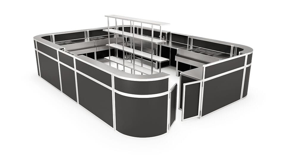 Секционная барная стойка Station Deus® Set-Up ARCH-00067936 - Вид №3