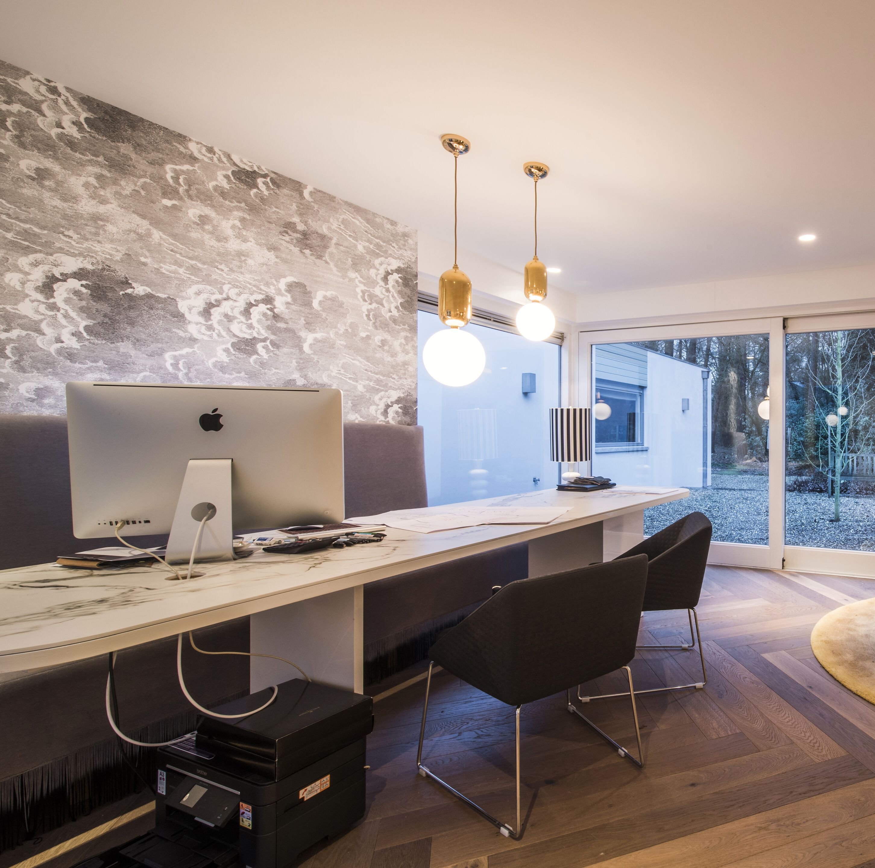 Керамическая и опаловая стеклянная подвесная лампа PARACHILNA Aballs ARCH-00061642 - Вид №45