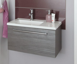 SETFG6004(722/161) Puris For Guests, тумба + раковина 600 мм из минерального литья, цвет белый высокоглянцевый