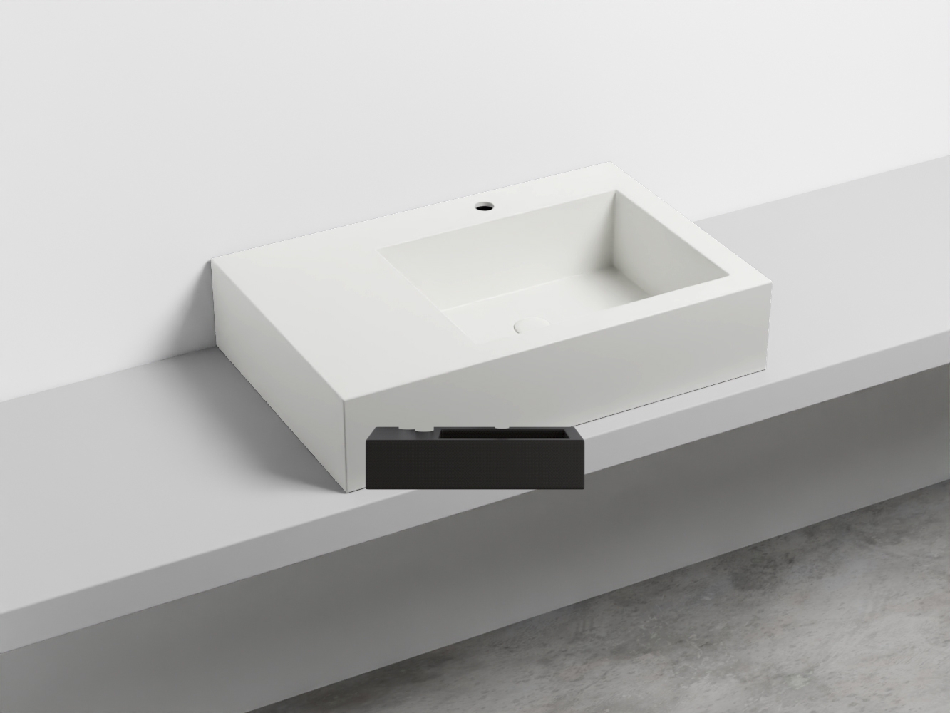 NALAMDX-LV Керамическая раковина с 1-им отверстием, чаша справа cielo I Narcisi Ceramica Cielo