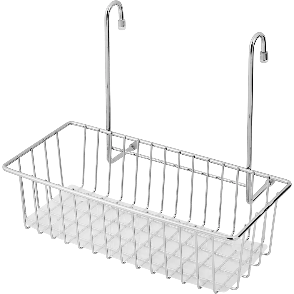 Корзина для рейлинга Аквадекор Stick 25.2x15.5x18 см сталь цвет серый STLM-2094559