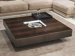 Longhi Квадратный журнальный столик с ведерком для льда Loveluxe 2015 – regency collection Y 734