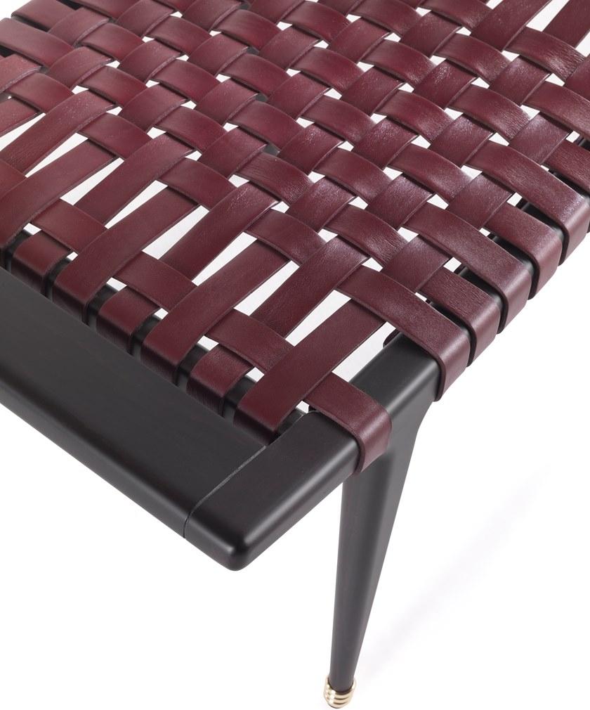 ETRO Home Interiors Табурет из кожи и дерева Dinka E.din.133.a - Вид №2