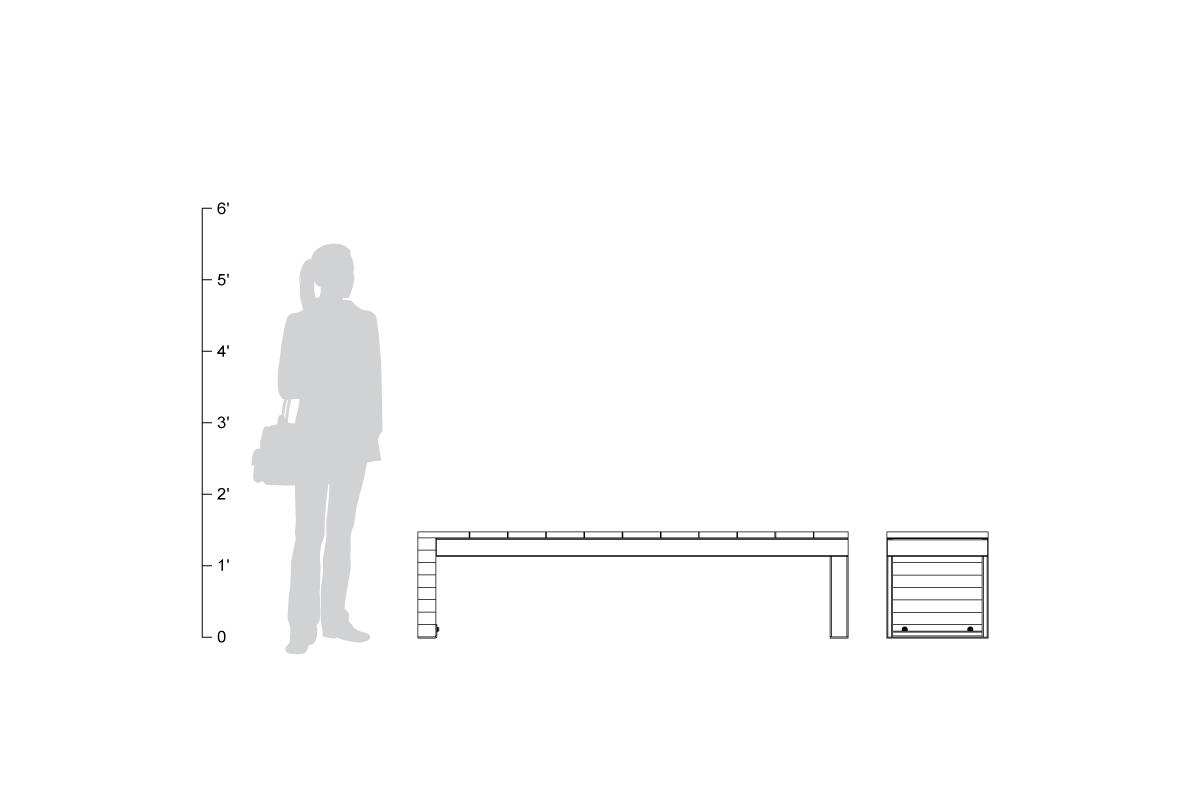 FSRT29 Скамья Duo  Forms-surfaces  - Вид №9