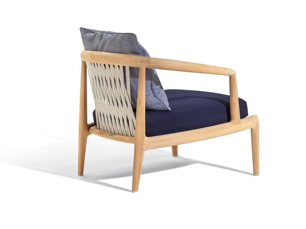 Садовое кресло из тикового дерева с подлокотниками Poltrona Frau Boundless Living Outdoor Collections ARCH-00030174 - Вид №2