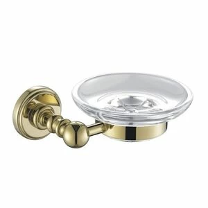 Мыльница для ванной Aquanet 4685, золото