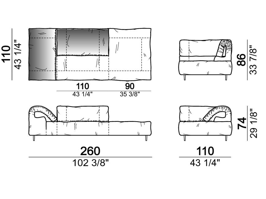 Секционный кожаный диван Arketipo CRAZY DIAMOND ARCH-00133462 - Вид №29