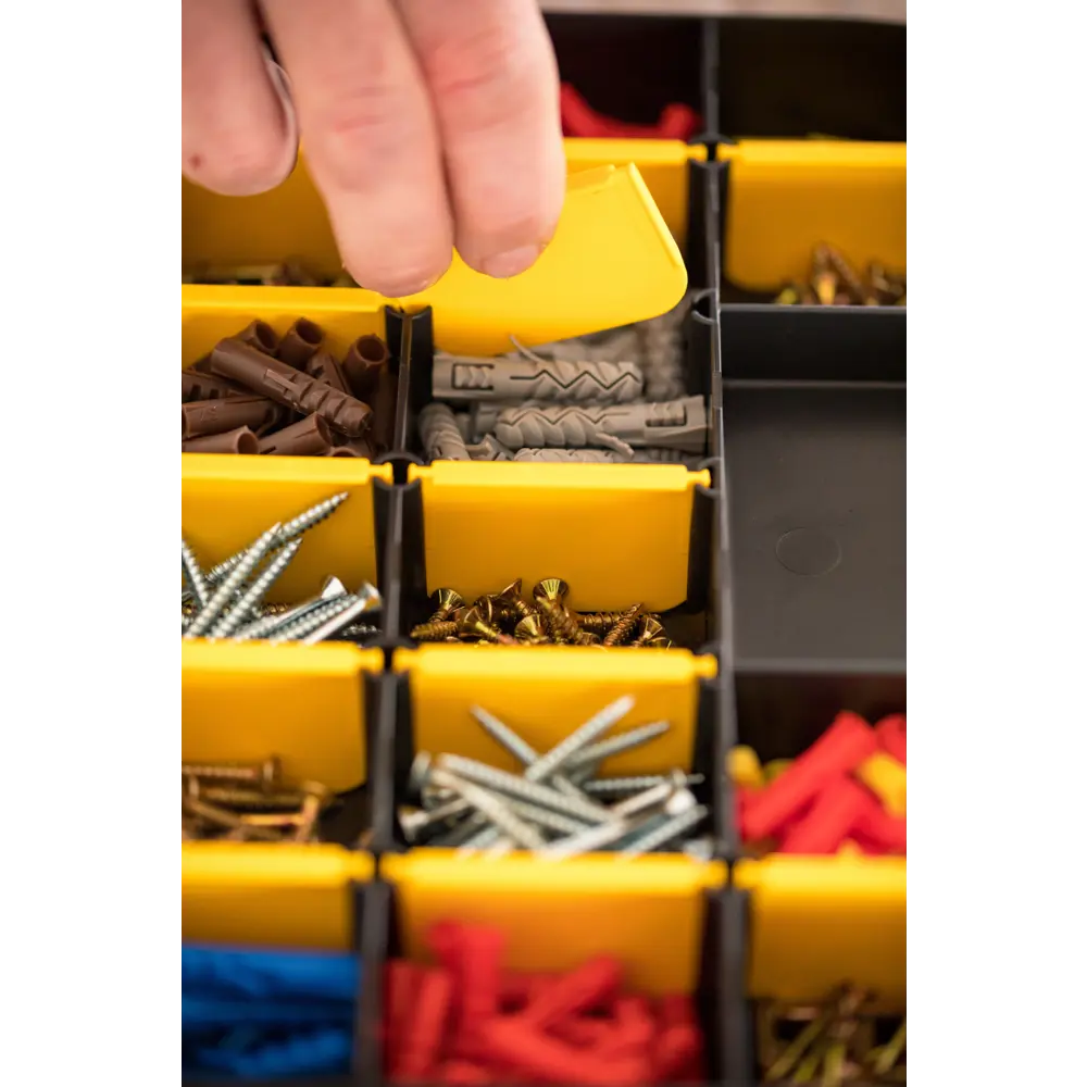 Органайзер Stanley Essential 11 для мелочей 4.6х27.2х18.9 см, цвет чёрный/жёлтый STLM-2052649 - Вид №6