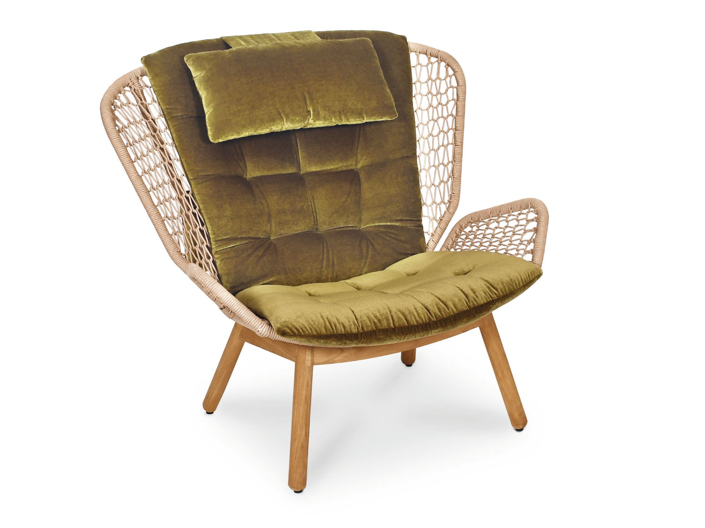 Тканевое садовое кресло с подлокотниками FISCHER MÖBEL Wing Light ARCH-00039944 - Вид №6